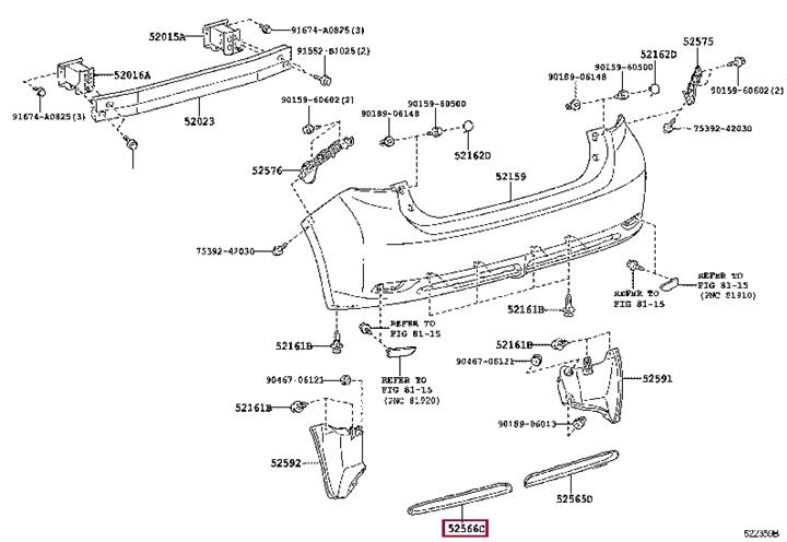 Toyota 52566-76010 Кронштейн бампера 5256676010: Отличная цена - Купить в Украине на EXIST.UA! 5256676010 Toyota Кронштейн бампера