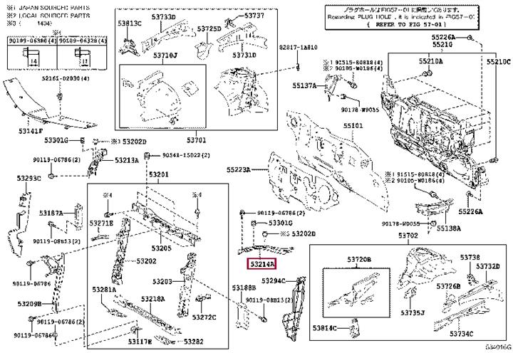 Купить Toyota 53214-02120 по низкой цене в Украине!