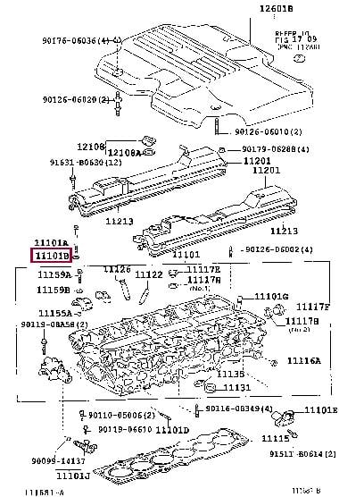 9020111034 Toyota Прокладка болта кришки головки циліндрів
