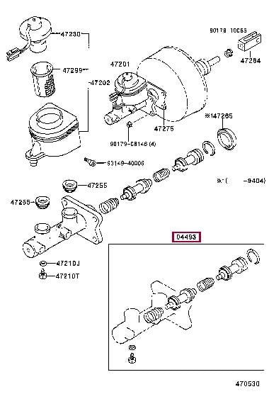 0449325060 Toyota Ремкомплект головного гальмівного циліндра