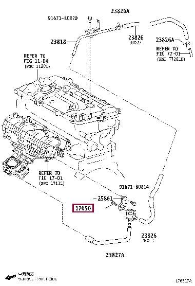 2586037040 Toyota Клапан адсорбера паров топлива