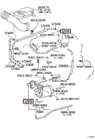 2586050110 Toyota Клапан адсорбера паров топлива