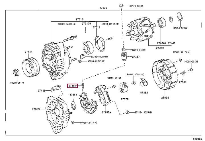 2735717230 Toyota Мост диодный
