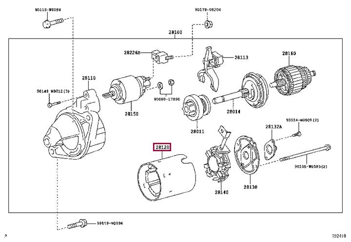 281200D130 Toyota Обмотка стартера