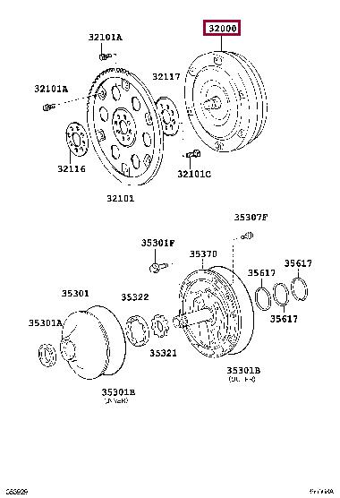 Toyota 32000-04010 Гідроблок 3200004010: Приваблива ціна - Купити в Україні на EXIST.UA! 3200004010 Toyota Гідроблок