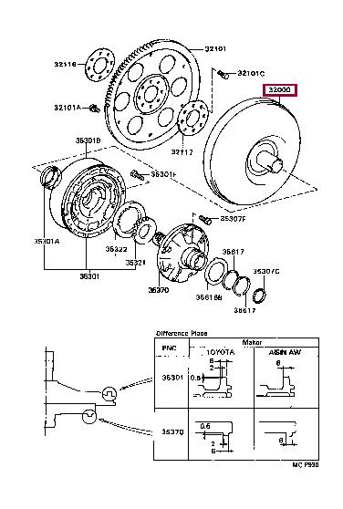 3200020190 Toyota Гидроблок