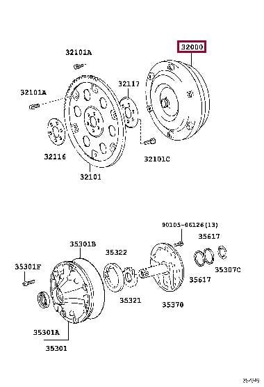 3200035150 Toyota Гідротрансформатор