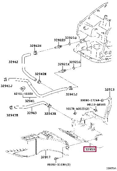 3291048190 Toyota Масляный радиатор