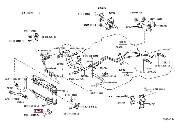 3291460060 Toyota Кронштейн осушувача