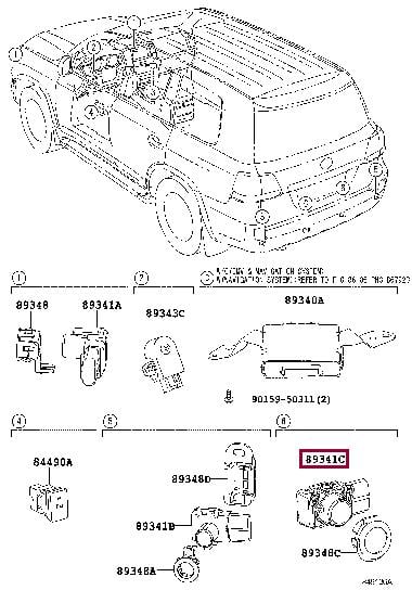 Toyota 89341-28450-C0 Датчик парковки 8934128450C0: Купити в Україні - Добра ціна на EXIST.UA!