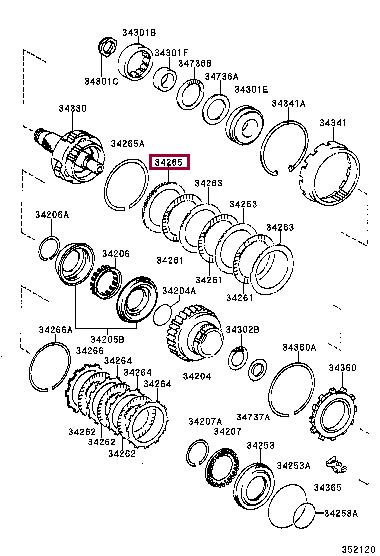 3426532020 Toyota Диск фрикционный