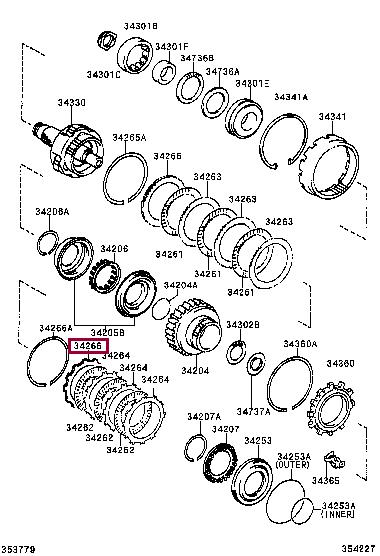 3426621020 Toyota Фланец