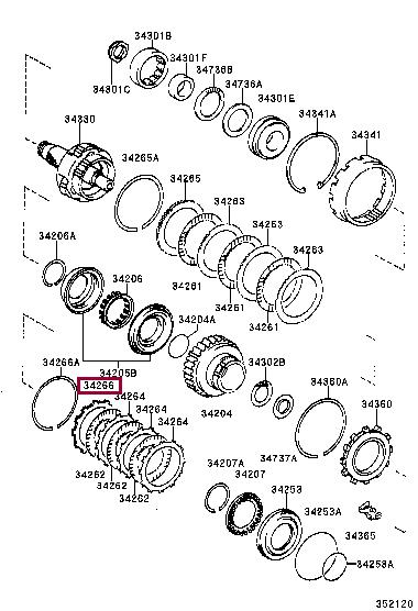 3426632020 Toyota Фланец