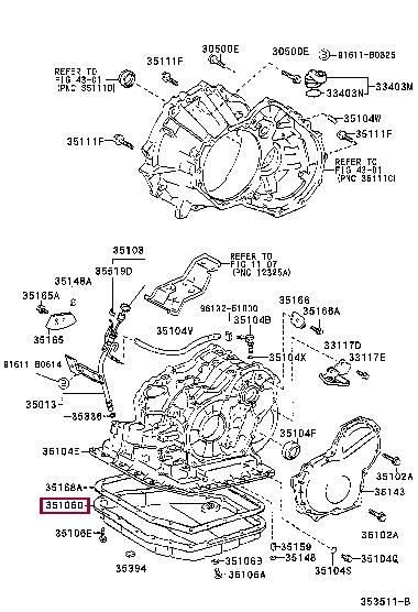 Toyota 35106-12100 Pan sub-assy, automatic transaxle oil 3510612100: Отличная цена - Купить в Украине на EXIST.UA! 3510612100 Toyota Pan sub-assy, automatic transaxle oil