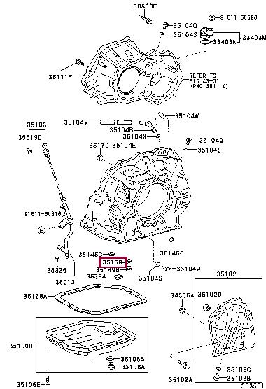Toyota 35159-21010 Прокладка автоматической коробки передач (АКПП) 3515921010: Отличная цена - Купить в Украине на EXIST.UA! 3515921010 Toyota Прокладка автоматической коробки передач (АКПП)