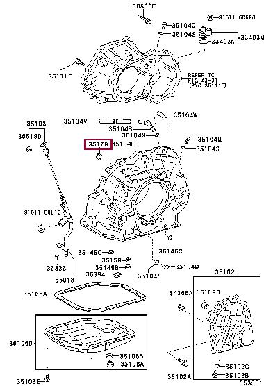 Toyota 35179-32010 Прокладка профилированная 3517932010: Отличная цена - Купить в Украине на EXIST.UA! 3517932010 Toyota Прокладка профилированная