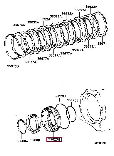 3562336010 Toyota Поршень
