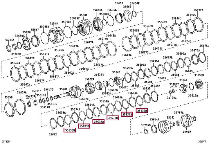 3563360110 Toyota Диск фрикционный