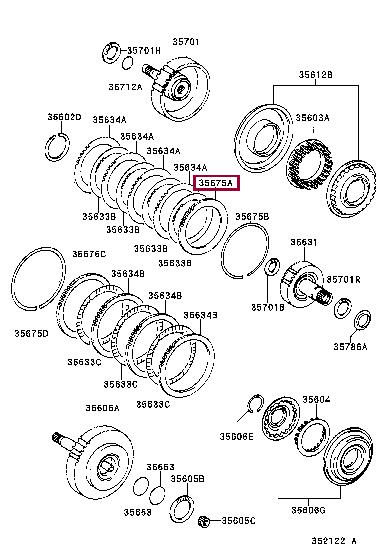 3563521030 Toyota Фланець