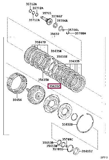3563573060 Toyota Фланец