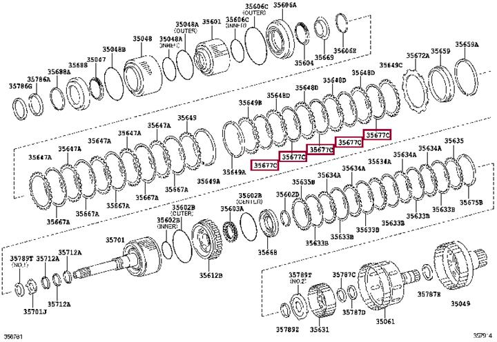 3567760010 Toyota Диск фрикционный