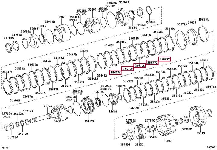 3567760030 Toyota Диск фрикционный