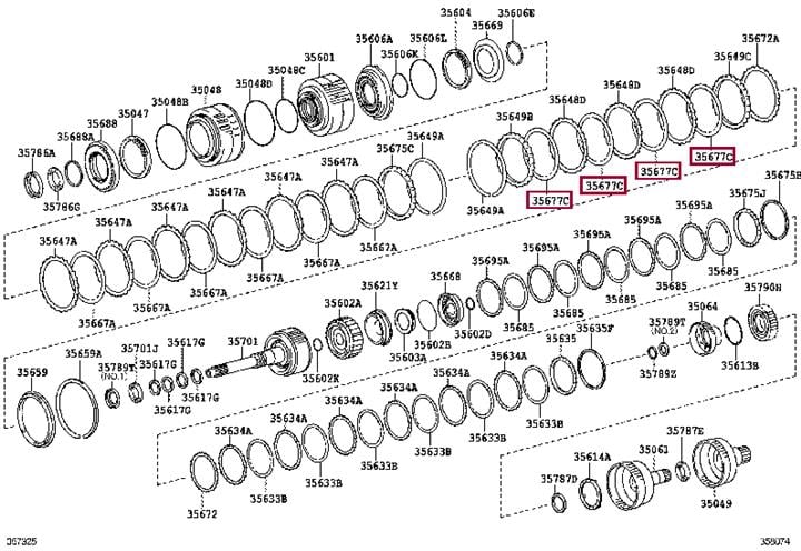 3567760040 Toyota Диск фрикционный