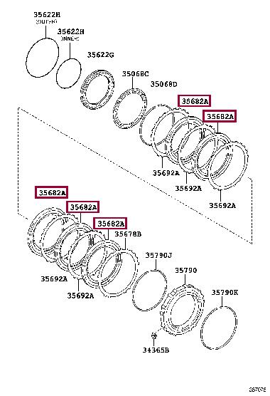 3568273020 Toyota Диск фрикционный
