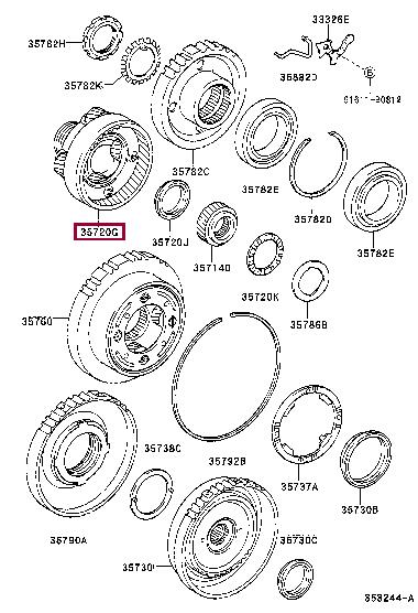 3572052022 Toyota Шестерня