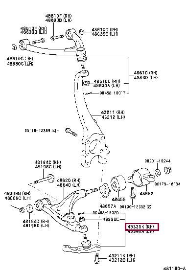 Купити Toyota 43330-59125 за низькою ціною в Україні!