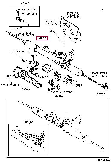 4425002020 Toyota Рулевой механизм