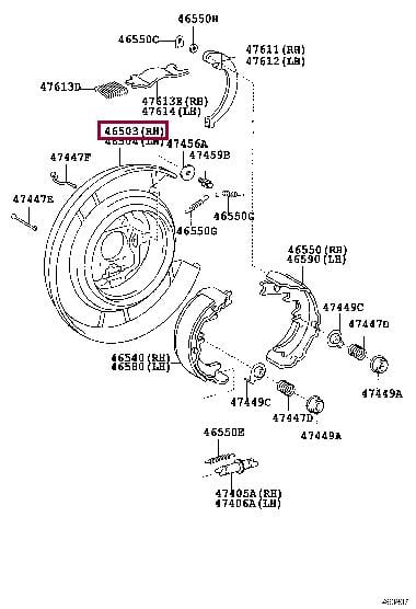 4650333080 Toyota Пластина