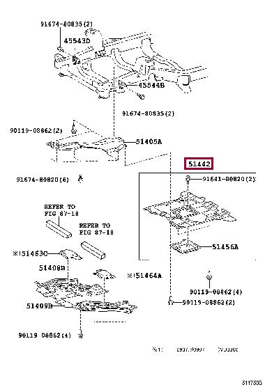 Toyota 51420-60080 Захист двигуна 5142060080: Купити в Україні - Добра ціна на EXIST.UA!