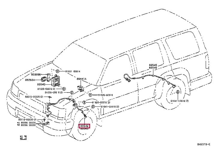 8954235050 Toyota Датчик частоты вращения