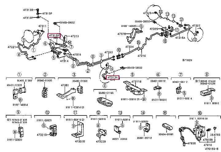 9094702C05 Toyota Тормозной шланг