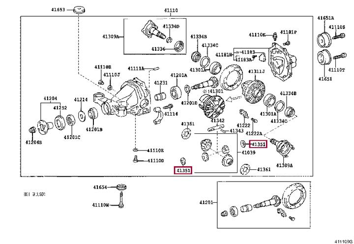 4135130052 Toyota Шайба опорная сателлитов дифференциала