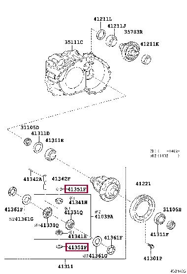 4135133030 Toyota Шайба сателлита