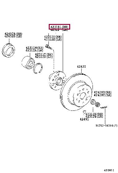 Купити Toyota 42301-30040 за низькою ціною в Україні!