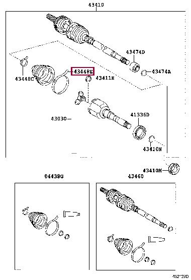 4234505320 Toyota Хомут