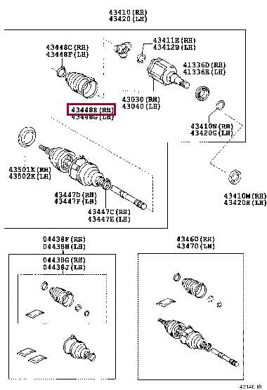 423450K010 Toyota Хомут