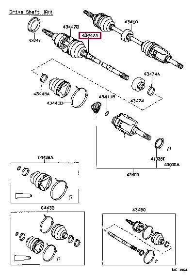 Toyota 42345-16010 Clamp (for rear drive shaft outboard joint boot) 4234516010: Отличная цена - Купить в Украине на EXIST.UA! 4234516010 Toyota Clamp (for rear drive shaft outboard joint boot)