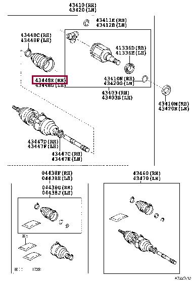4234560170 Toyota Хомут металлический