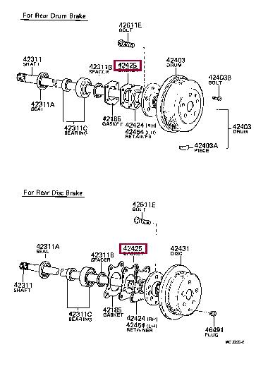 4242530031 Toyota Прокладка профилированная