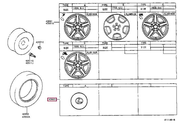 Купити Toyota 42603-24250 за низькою ціною в Україні!