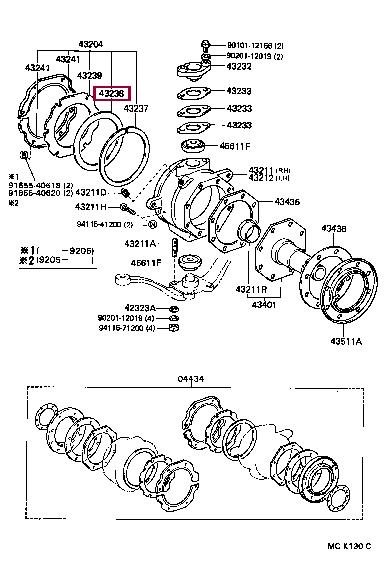 4323860021 Toyota Сальник