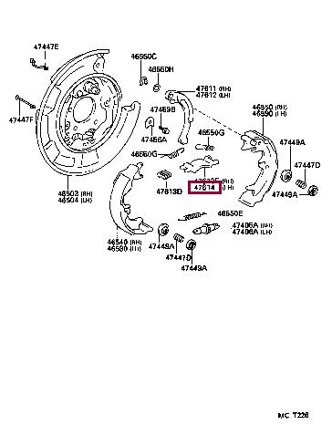 Купить Toyota 47614-20010 по низкой цене в Украине!