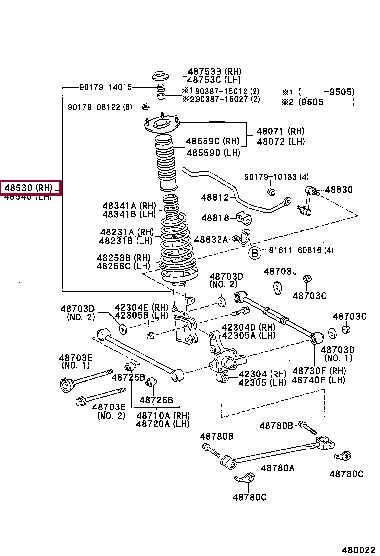 4853029315 Toyota Амортизатор подвески