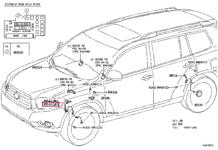 8954348040 Toyota Датчик частоты вращения