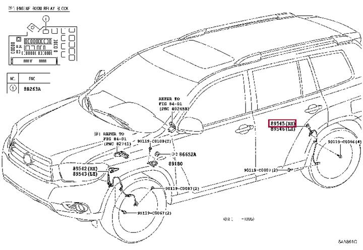 8954548040 Toyota Датчик частоты вращения