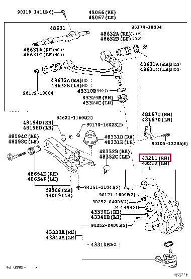 Купить Toyota 43211-29026 по низкой цене в Украине!
